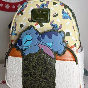 LOUNGEFLY DISNEY STITCH SPAM MUSUBI MINI BACKPACK BRAND NEW WITH TAGS!!